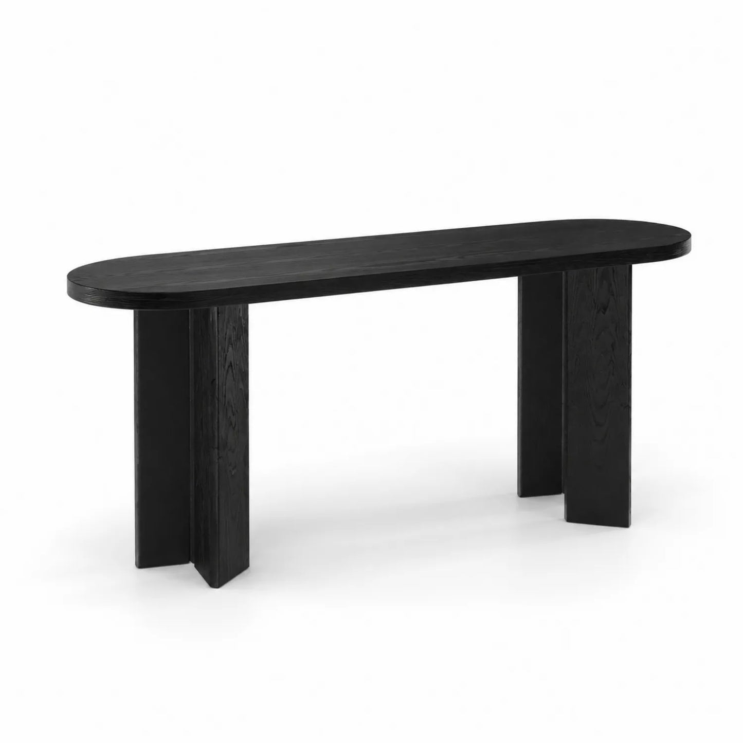 Konsolentisch aus Holz, Schwarz, 150 cm