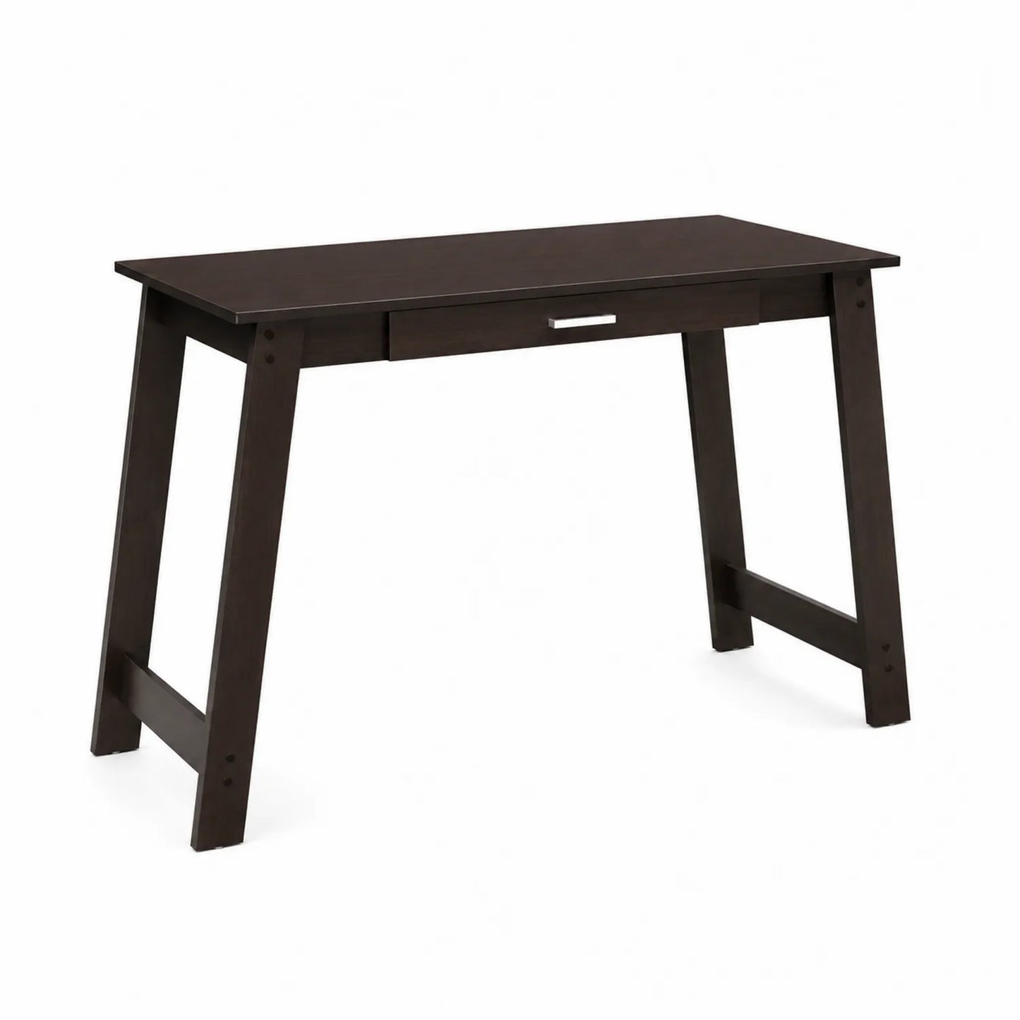 Holzschreibtisch mit Schublade Braun